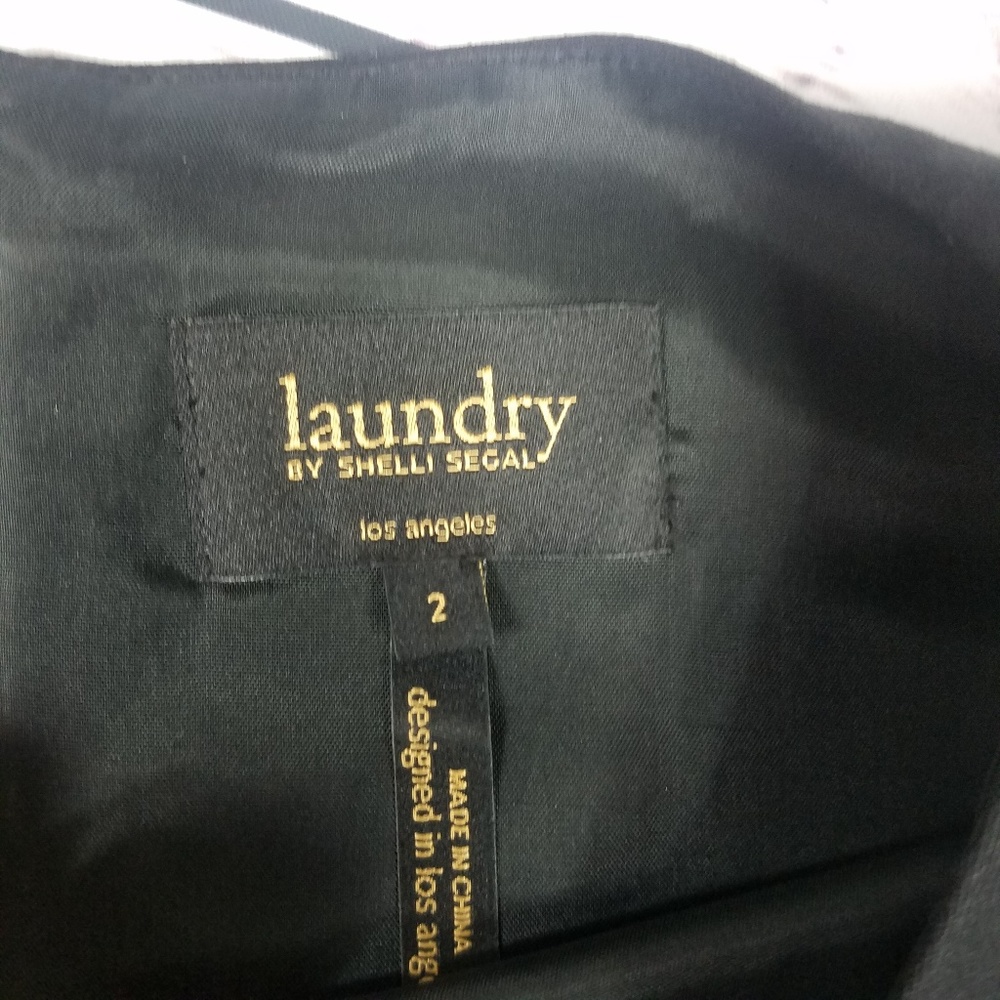 LAUNDRY BY SHELLI DRESS Black and white SIZE 2 - Picture 7 of 8